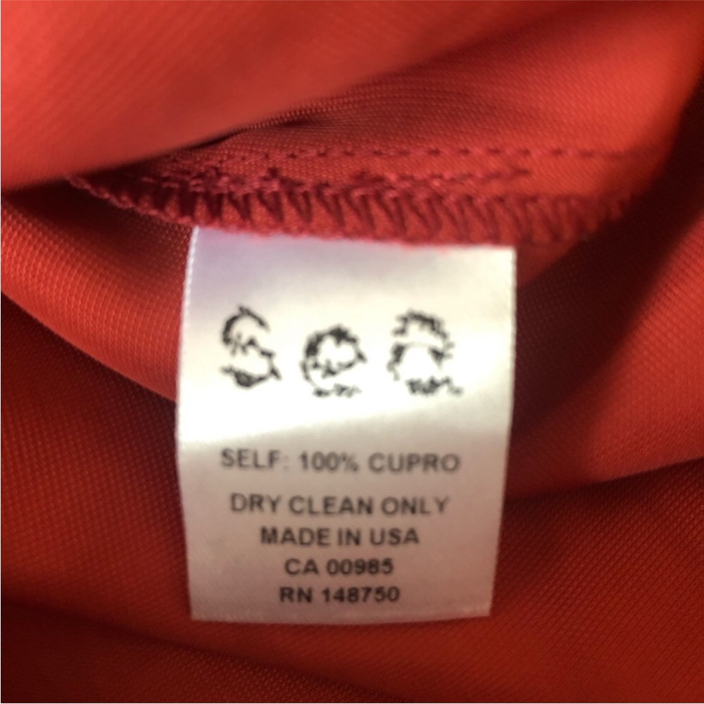 Sea New York Button Front Tie Waist Satin Rust Mi… - image 6